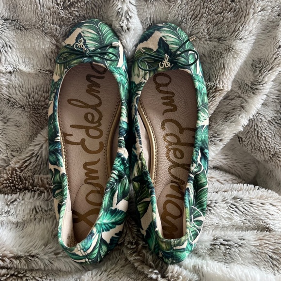 Sam Edelman Felicia Ballet Flat Shoes - Palm Trees - Women 6M - Picture 5 of 6